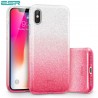Carcasa ESR Makeup Glitter iPhone X, Ombre Pink