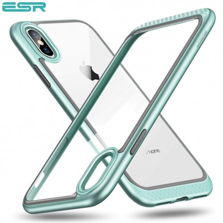 Carcasa ESR Bumper Hoop iPhone X, Mint Green