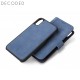 Carcasa piele Decoded Detachable Wallet iPhone XR, Light Blue