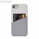 Decoded leather Back Cover for iPhone 8 / 7 / 6s / 6, White / Grey