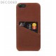 Leather back cover for iPhone 8 / 7 / 6s / 6 (4,7 inch) Decoded brown