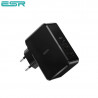 ESR Power Delivery (PD) Charger 41W, 1 USB-C + 2 USB-A, Black
