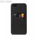 Leather back cover for iPhone 8 Plus / 7 Plus / 6s Plus / 6 Plus (5,5 inch) Decoded black