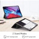 iPad Pro 12.9 (2020, 2018) Yippee Trifold with Clasp, Jelly Black