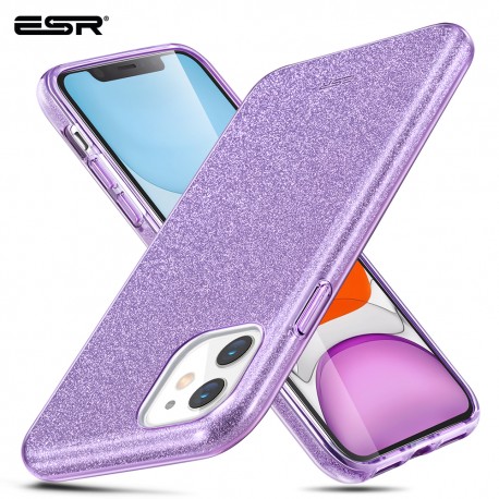 ESR Makeup Glitter case for iPhone 11, Purple