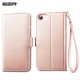ESR iPhone SE 2020/8/7 Flip Wallet Case, Rose Gold