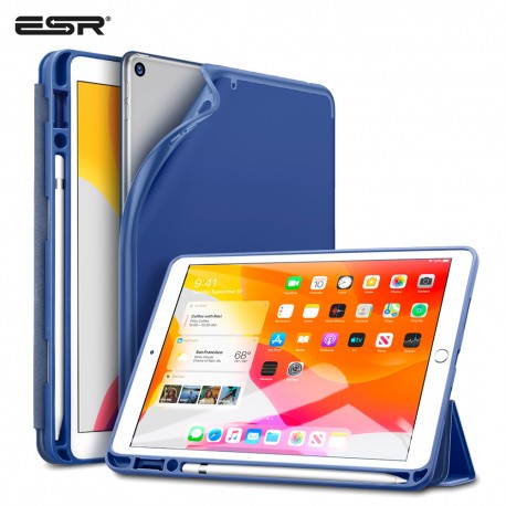 Carcasa ESR Rebound Pencil iPad 10.2 2019, Navy Blue